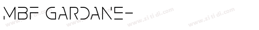 MBF Gardane字体转换